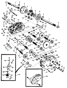 Transaxle parts for Craftsman Front-Engine Lawn Tractor 917255950 from AppliancePartsPros.com
