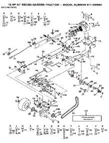Ground Drive parts for Craftsman Front-Engine Lawn Tractor 917255960 from AppliancePartsPros.com