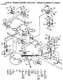 Steering parts for Craftsman Front-Engine Lawn Tractor 917255960 from AppliancePartsPros.com