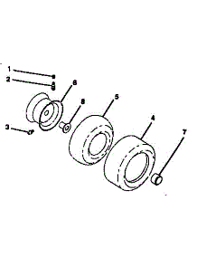 Wheels & Tires parts for Craftsman Front-Engine Lawn Tractor 917255960 from AppliancePartsPros.com
