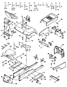 Chassis And Enclosures parts for Craftsman Front-Engine Lawn Tractor 917255961 from AppliancePartsPros.com