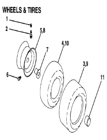 Wheels & Tires parts for Craftsman Front-Engine Lawn Tractor 917255970 from AppliancePartsPros.com