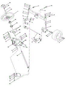 Steering Assembly parts for Craftsman Front-Engine Lawn Tractor 917255970 from AppliancePartsPros.com