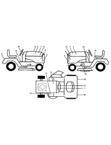 Decals parts for Craftsman Front-Engine Lawn Tractor 917255980 from AppliancePartsPros.com