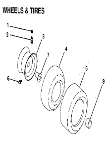 Wheels & Tires parts for Craftsman Front-Engine Lawn Tractor 917255980 from AppliancePartsPros.com