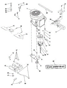 Engine parts for Craftsman Front-Engine Lawn Tractor 917255980 from AppliancePartsPros.com