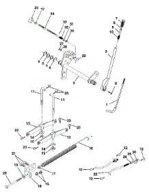 Lift Assembly parts for Craftsman Front-Engine Lawn Tractor 917255980 from AppliancePartsPros.com
