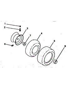 Wheels & Tires parts for Craftsman Front-Engine Lawn Tractor 917255981 from AppliancePartsPros.com