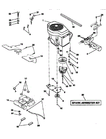 Engine parts for Craftsman Front-Engine Lawn Tractor 917255981 from AppliancePartsPros.com