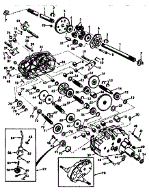 Transaxle parts for Craftsman Front-Engine Lawn Tractor 917255981 from AppliancePartsPros.com