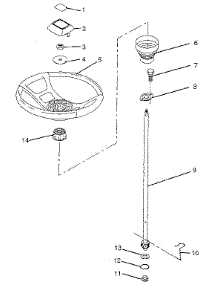 Steering Wheel parts for Craftsman Rear-Engine Riding Mower 917256220 from AppliancePartsPros.com