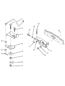 Sector Gear / Axle Support parts for Craftsman Rear-Engine Riding Mower 917256220 from AppliancePartsPros.com