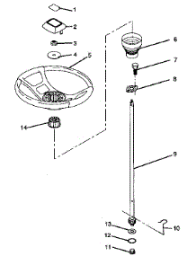 Steering Wheel parts for Craftsman Rear-Engine Riding Mower 917256230 from AppliancePartsPros.com