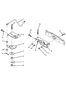 Sector Gear / Axle Support parts for Craftsman Rear-Engine Riding Mower 917256240 from AppliancePartsPros.com