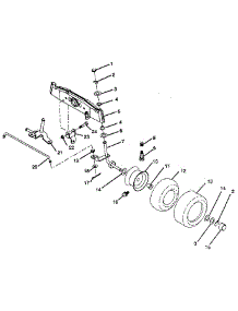 Front Axle parts for Craftsman Rear-Engine Riding Mower 917256240 from AppliancePartsPros.com