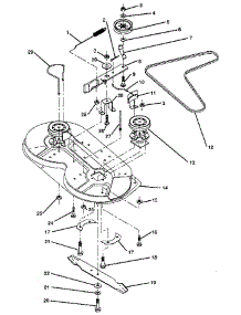 Mower Deck parts for Craftsman Rear-Engine Riding Mower 917256240 from AppliancePartsPros.com