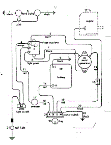 Wiring Diagram parts for Craftsman Front-Engine Lawn Tractor 91725630 from AppliancePartsPros.com