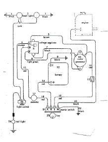 Wiring Diagram parts for Craftsman Front-Engine Lawn Tractor 91725631 from AppliancePartsPros.com