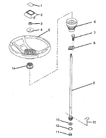 Steering Wheel parts for Craftsman Rear-Engine Riding Mower 917256320 from AppliancePartsPros.com