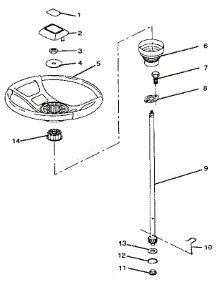 Steering Wheel parts for Craftsman Rear-Engine Riding Mower 917256321 from AppliancePartsPros.com