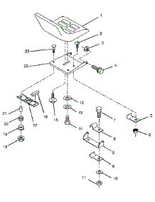 Seat parts for Craftsman Front-Engine Lawn Tractor 917256322 from AppliancePartsPros.com