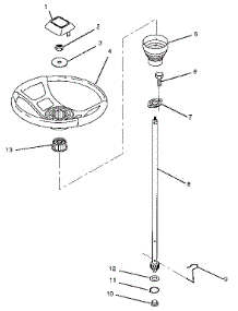 Steering Wheel parts for Craftsman Front-Engine Lawn Tractor 917256322 from AppliancePartsPros.com