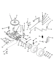 Transaxle parts for Craftsman Front-Engine Lawn Tractor 917256322 from AppliancePartsPros.com