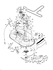 Mower Deck parts for Craftsman Front-Engine Lawn Tractor 917256330 from AppliancePartsPros.com