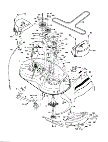 Mower Deck parts for Craftsman Front-Engine Lawn Tractor 917256340 from AppliancePartsPros.com