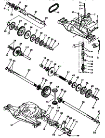 Transaxle 4360-78 (71 / 917) parts for Craftsman Front-Engine Lawn Tractor 917256350 from AppliancePartsPros.com