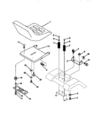 Seat Assembly parts for Craftsman Front-Engine Lawn Tractor 917256350 from AppliancePartsPros.com