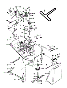 Mower parts for Craftsman Front-Engine Lawn Tractor 917256350 from AppliancePartsPros.com