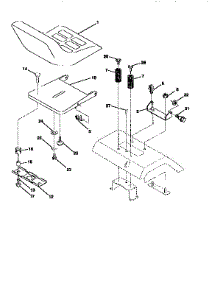 Seat Assembly parts for Craftsman Front-Engine Lawn Tractor 917256360 from AppliancePartsPros.com