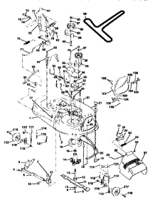Mower Deck parts for Craftsman Front-Engine Lawn Tractor 917256360 from AppliancePartsPros.com
