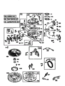 Engine 42A707-1624-01 (71 / 500) parts for Craftsman Front-Engine Lawn Tractor 917256370 from AppliancePartsPros.com