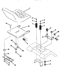 Seat Assembly parts for Craftsman Front-Engine Lawn Tractor 917256380 from AppliancePartsPros.com