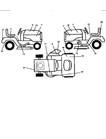 Decals parts for Craftsman Front-Engine Lawn Tractor 917256380 from AppliancePartsPros.com