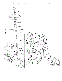 Steering Assembly parts for Craftsman Front-Engine Lawn Tractor 917256390 from AppliancePartsPros.com