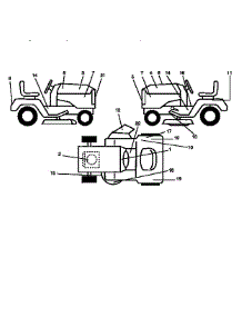 Decals parts for Craftsman Front-Engine Lawn Tractor 917256390 from AppliancePartsPros.com