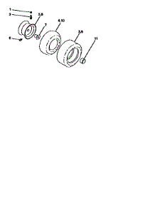 Wheels And Tires parts for Craftsman Front-Engine Lawn Tractor 917256390 from AppliancePartsPros.com