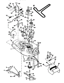Mower parts for Craftsman Front-Engine Lawn Tractor 917256390 from AppliancePartsPros.com