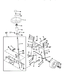 Steering Assembly parts for Craftsman Front-Engine Lawn Tractor 917256410 from AppliancePartsPros.com