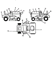 Decals parts for Craftsman Front-Engine Lawn Tractor 917256410 from AppliancePartsPros.com