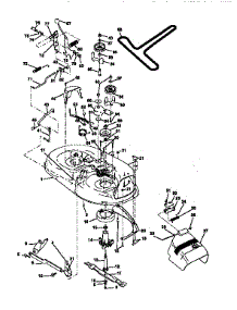 Mower parts for Craftsman Front-Engine Lawn Tractor 917256410 from AppliancePartsPros.com