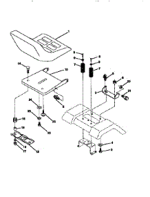 Seat Assembly parts for Craftsman Front-Engine Lawn Tractor 917256420 from AppliancePartsPros.com
