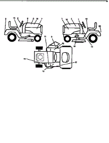 Decals parts for Craftsman Front-Engine Lawn Tractor 917256420 from AppliancePartsPros.com