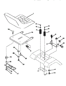 Seat Assembly parts for Craftsman Front-Engine Lawn Tractor 917256421 from AppliancePartsPros.com