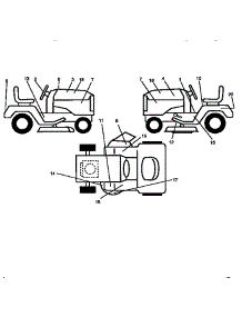 Decals parts for Craftsman Front-Engine Lawn Tractor 917256421 from AppliancePartsPros.com