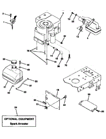 Engine parts for Craftsman Front-Engine Lawn Tractor 917256421 from AppliancePartsPros.com