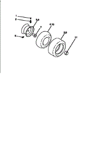 Wheels And Tires parts for Craftsman Front-Engine Lawn Tractor 917256430 from AppliancePartsPros.com